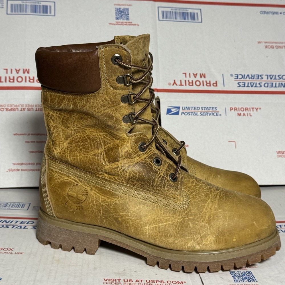 Timberland 40 below Super Boot 8 Inch Boots Men 8.5 2003 Anniversary Wheat 19072
